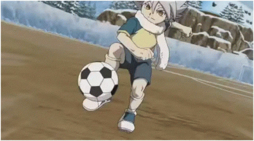 Boy Kicking Soccer Ball Cartoon