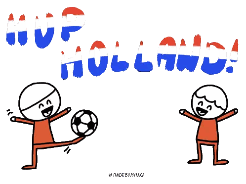 Boy Kicking Soccer Ball Hup Holland