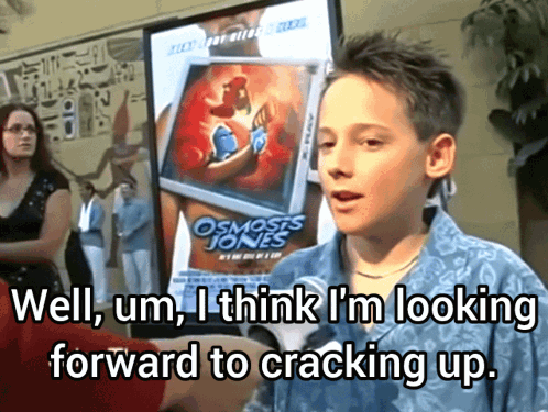 Boy Looking Forward to Osmosis Jones Poster