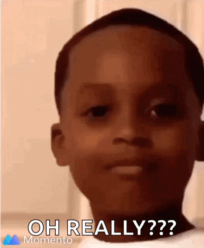 Boy Making Funny Face Saying Oh Really