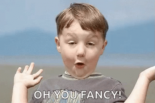 Boy Making Funny Face Saying Oh You Fancy