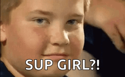 Boy Making Funny Face Saying Sup Girl