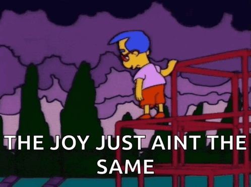 Boy on Fence Joy Just Ain't the Same