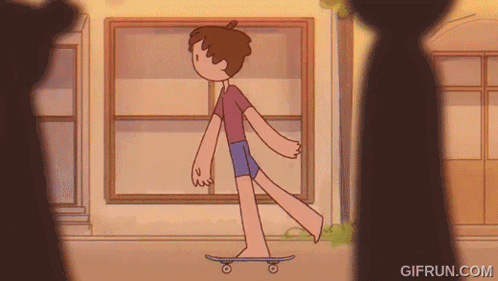 Boy On Skateboard Gifrun.com GIF