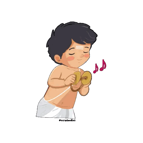 Boy Playing Musical Instrument Miradoodles