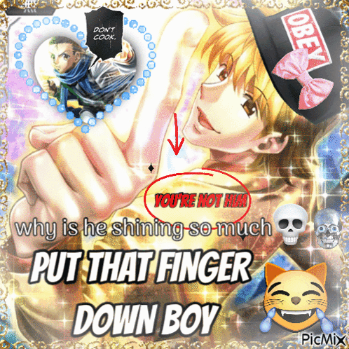 Boy Put That Finger Down