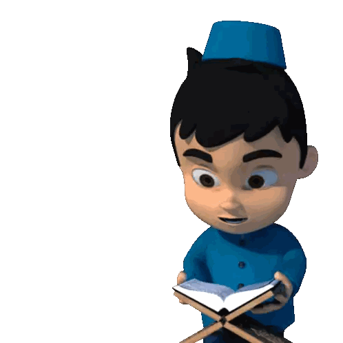 Boy Reading Book Ngaji Yuk