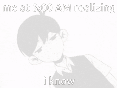 Boy Realizing at 3 AM