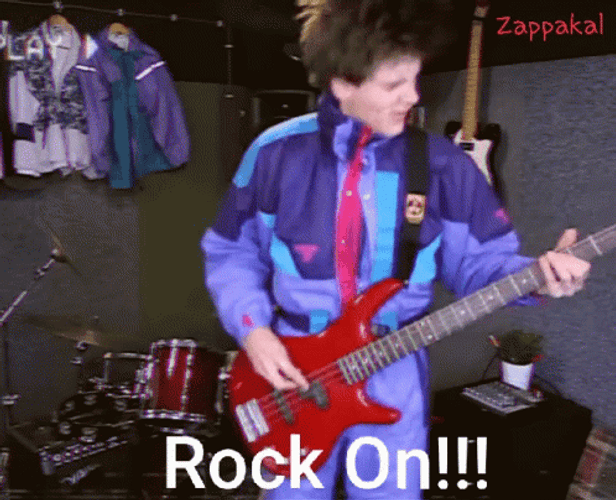 Boy Rock On Headbang GIF