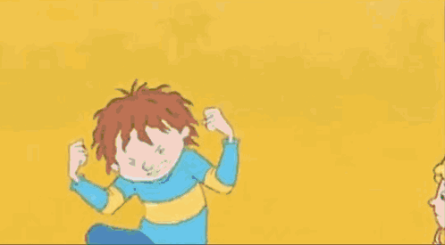 Boy Running Away From Dinosaur With Volcano GIF