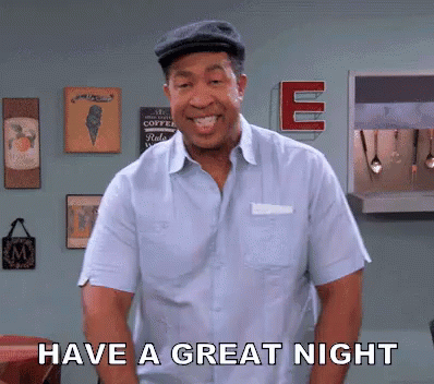 Boy's Hand On Chin Have A Great Night GIF