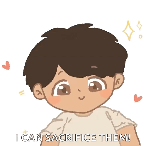 Boy Saying I Can Sacrifice Them