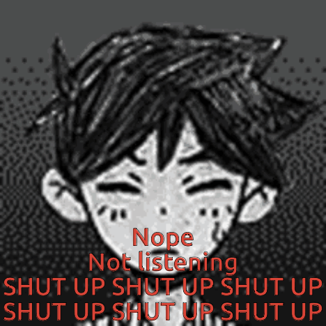 Boy Saying Nope Not Listening Shut Up
