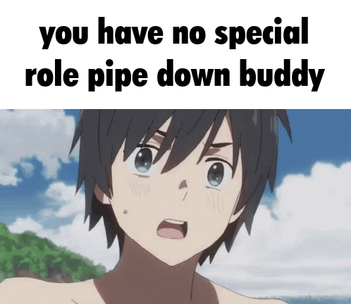 Boy Saying You Have No Special Role Pipe Down Buddy GIF
