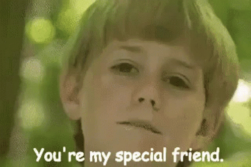 Boy Saying You're My Special Friend