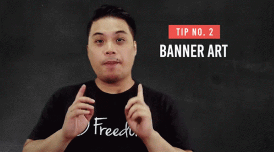Boy Says Banner Art GIF