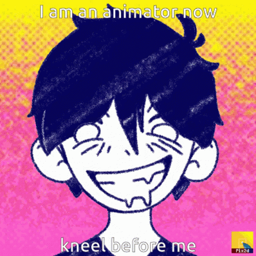 Boy Smiling I Am an Animator Now Kneel Before Me