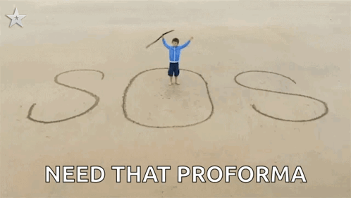 Boy Standing in Sand With SOS
