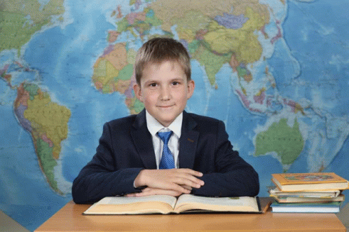 Boy Student Smiling And Posing GIF