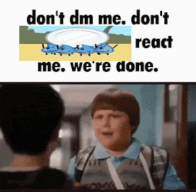 Boy Talking to Another Saying Don't DM Me We're Done