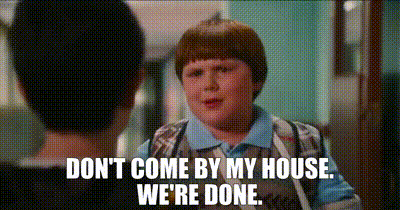Boy Telling Another Not To Come Over