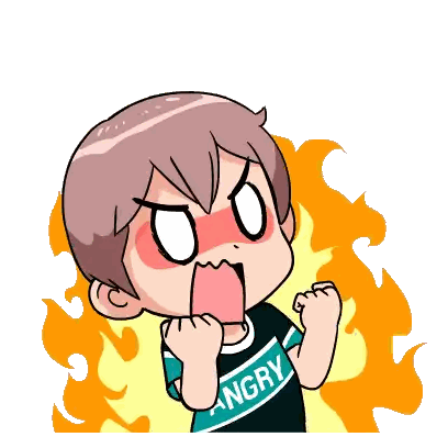 Boy Wearing Angry Shirt