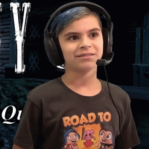 Boy Wearing Headphones And Road To Shirt GIF