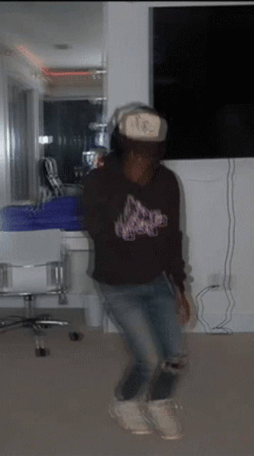 Boy Wearing Jacket Sturdy Dance Move GIF