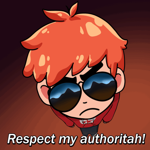 Boy Wearing Sunglasses Respect My Authoritah