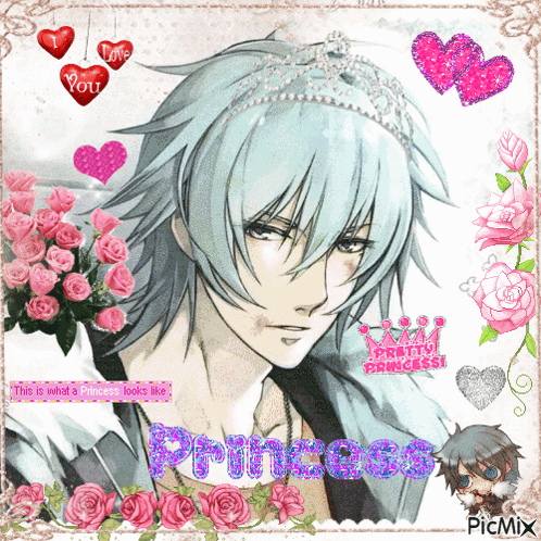 Boy Wearing Tiara Says Princess GIF