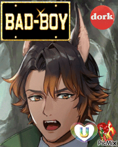Boy With Bad-Boy Sign
