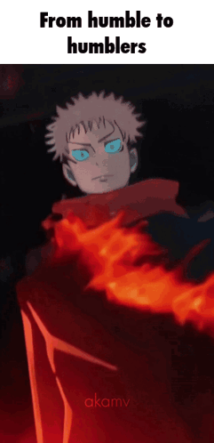 Boy With Blue Eyes Saying From Humble To Humblers GIF