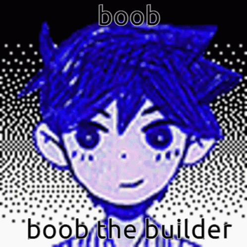 Boy with Blue Hair Boob the Builder