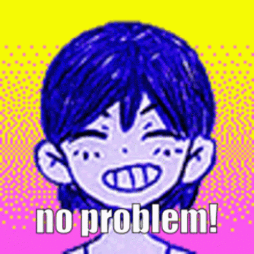 Boy With Blue Hair No Problem GIF