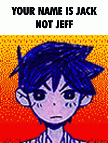 Boy With Blue Hair Saying Your Name Is Jack Not Jeff GIF