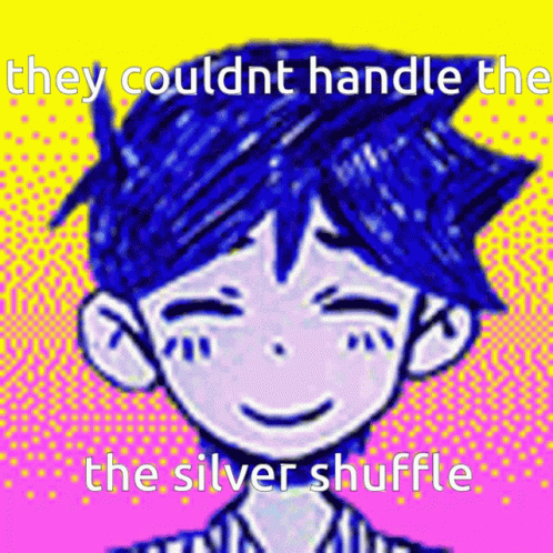 Boy With Blue Hair They Couldn't Handle The Silver Shuffle GIF