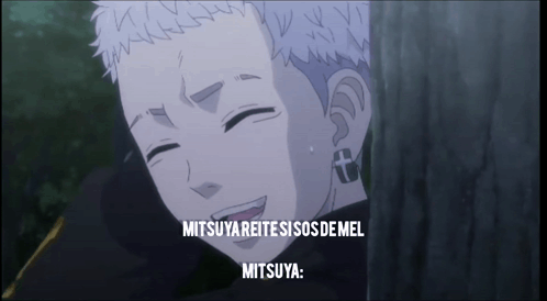 Boy With Ear Tattoo And Mitsuwa Text GIF