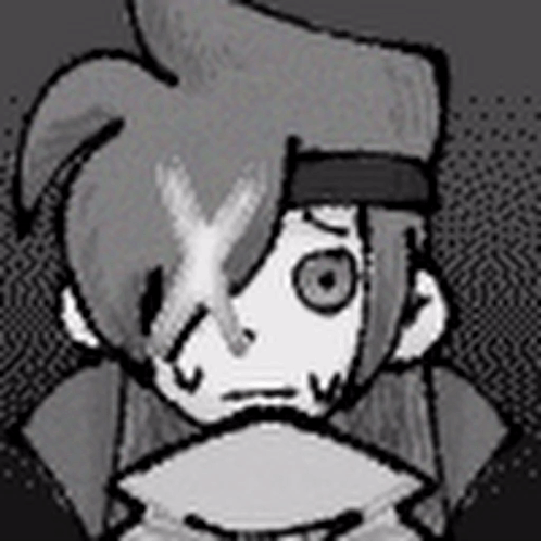 Boy With Fan In Mouth Drawing GIF