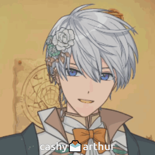 Boy With Flower In Hair Says Cashy Arthur GIF