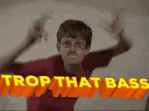 Boy With Glasses and Mustache Dancing Trop That Bass