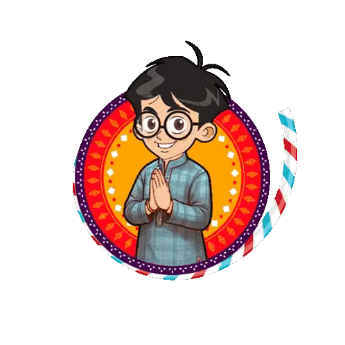 Boy with Glasses Happy Diwa