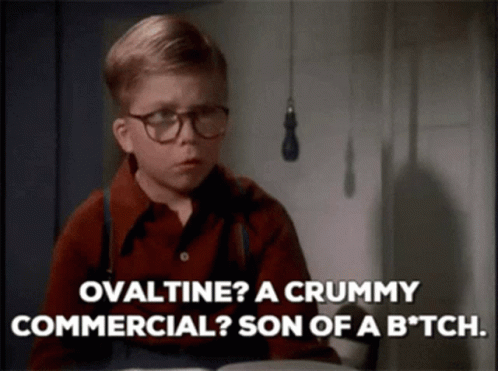 Boy With Glasses Says Ovaltine Crummy Commercial Son of a B*tch