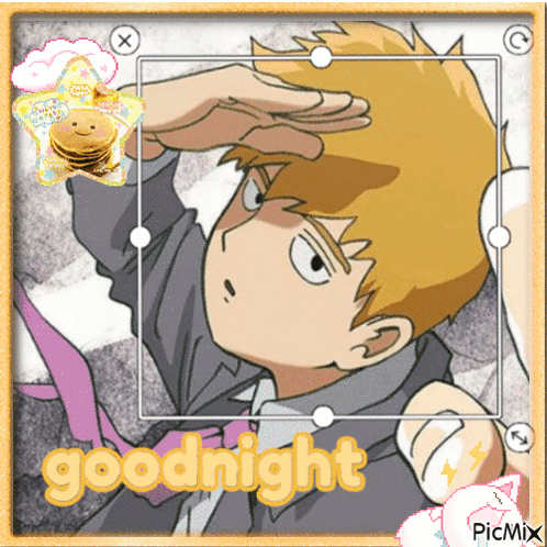 Boy with Goodnight Text