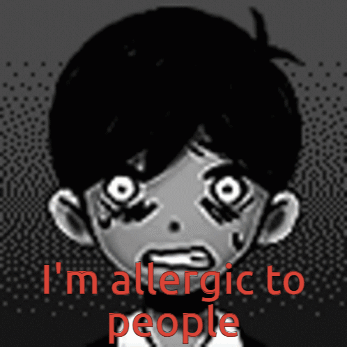 Boy with I Am Allergic to People