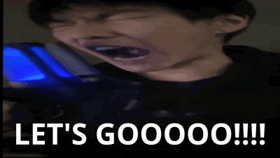 Boy With Mouth Open Saying Lets Goooo