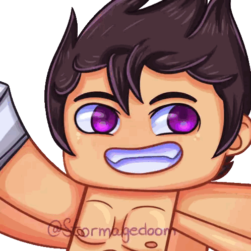 Boy with Purple Eyes Stormmageddon