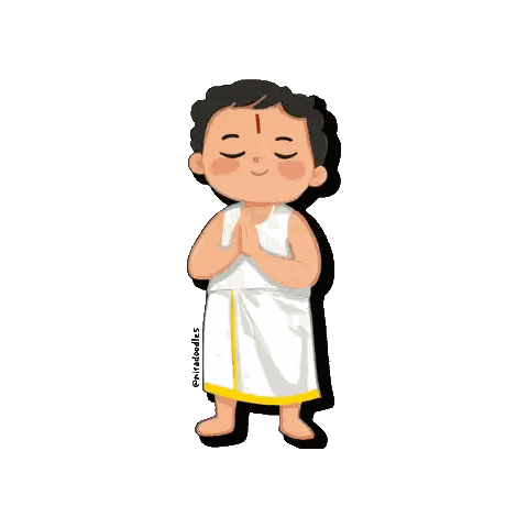 Boy with Red Dot Forehead White Shirt