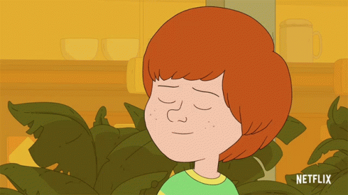 Boy With Red Hair and Netflix Logo