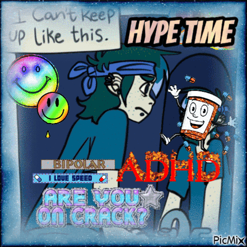 Boy With Smiley Face and Pills Hype Time