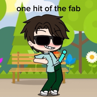 Boy with Sunglasses and Sword Saying One Hit